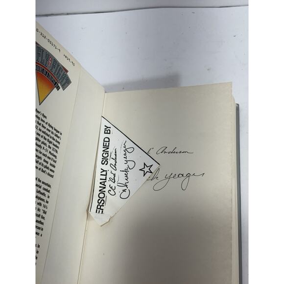 To Fly and Flight Clarence E. Bud Anderson Memoirs Signed Anderson & Yeager 1st - Picture 3 of 8